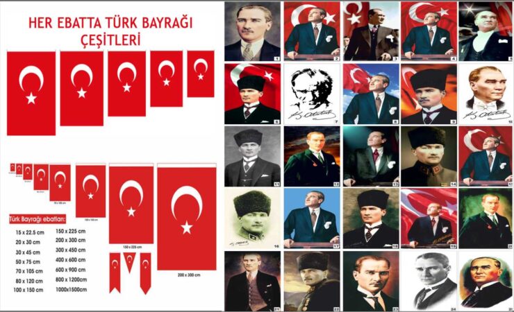 Türk Bayrağı - Atatürk Posteri