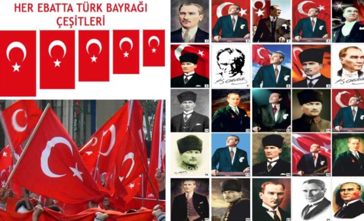 Türk Bayrağı - Atatürk Posteri