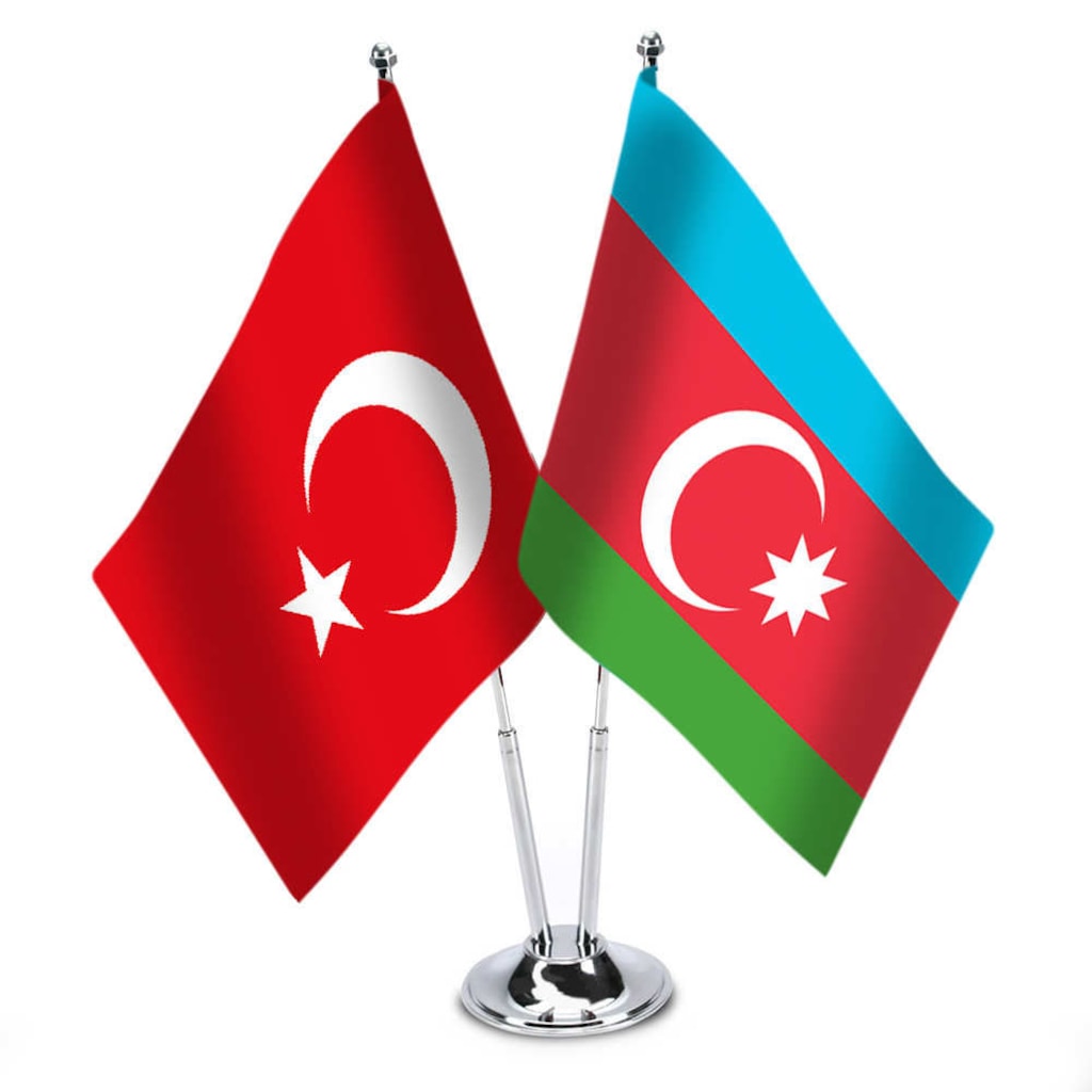 Azerbaycan Masa Bayrağı 